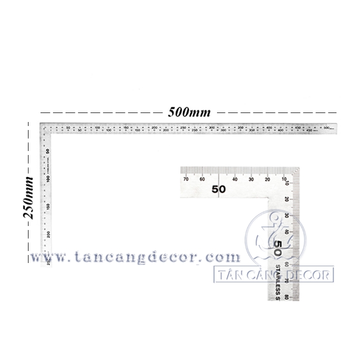 Thước Ke Vuông YT 250 x 500 mm