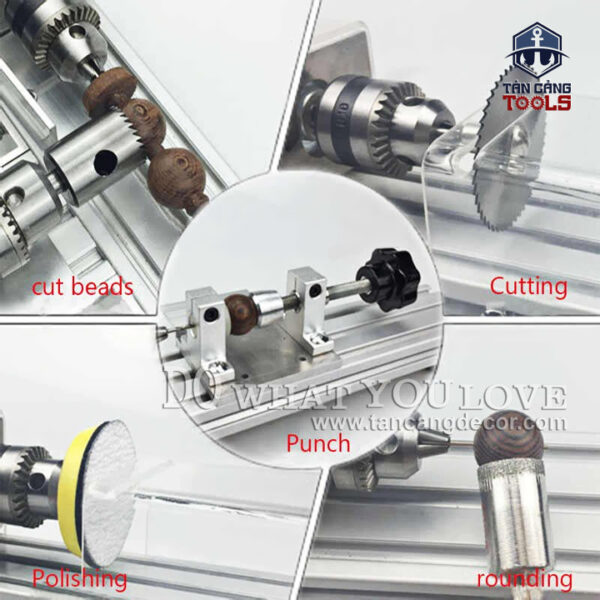 Máy Tiện Hạt Chuỗi 2 Môtơ Mini BRIED - B12 - Ảnh 9