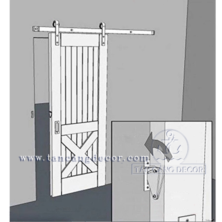 Phụ Kiện Khóa Cửa Barn Door - Ảnh 4