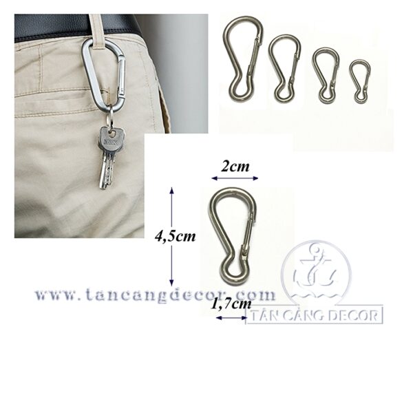 Móc Khóa Inox Size S