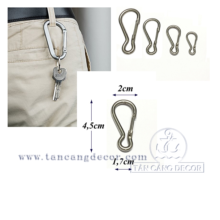 Móc Khóa Inox Size S