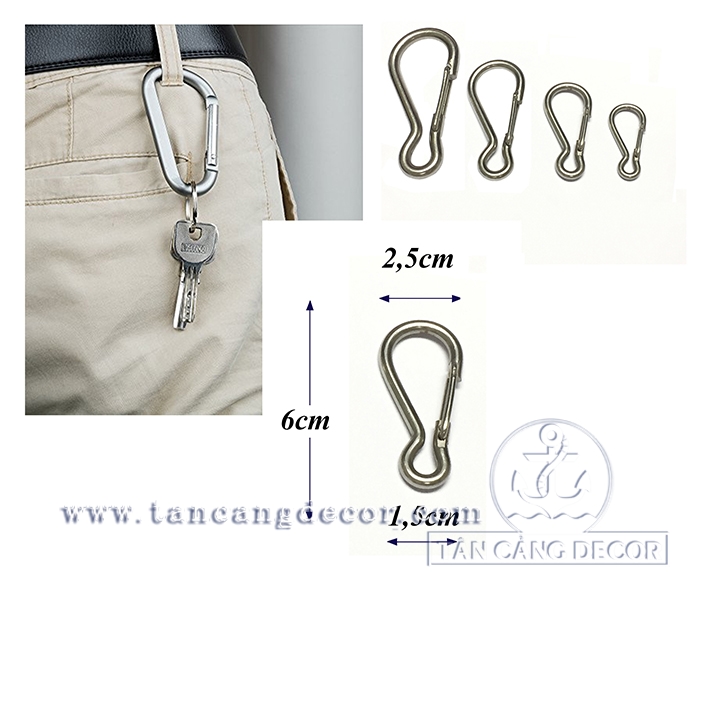 Móc Khóa Inox Size M