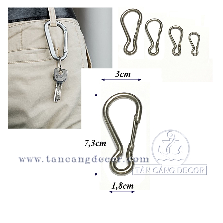 Móc Khóa Inox Size L