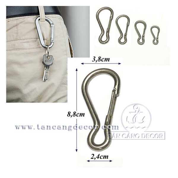 Móc Khóa Inox Size XL