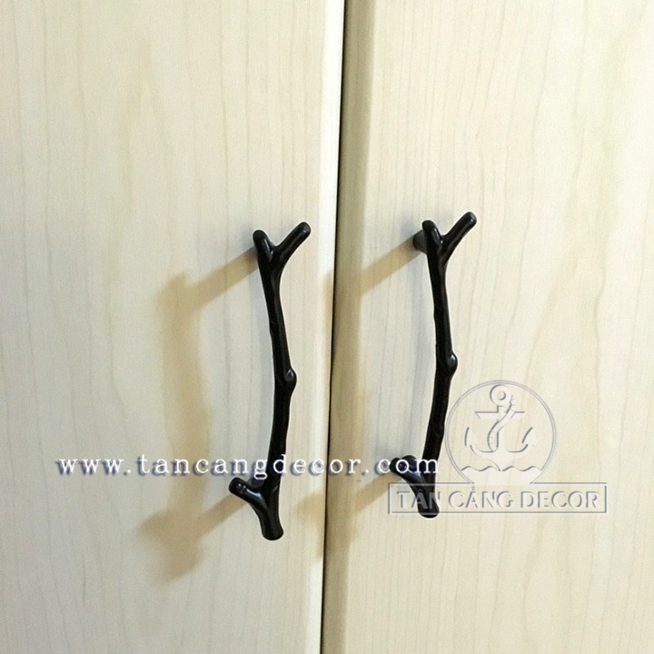 Tay nắm 33 nhánh cây lớn màu đen – KT: 15.5cm - Ảnh 4