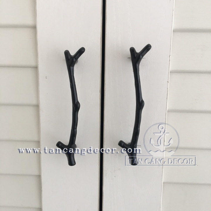 Tay nắm 33 nhánh cây lớn màu đen – KT: 15.5cm - Ảnh 2