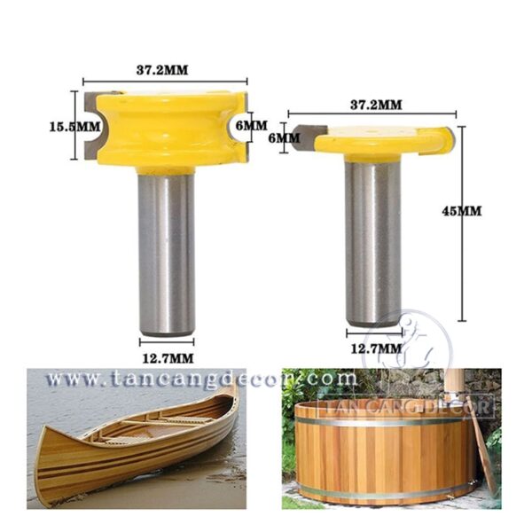 Bộ Mũi Router Ghép Hình Tròn 12.7 mm