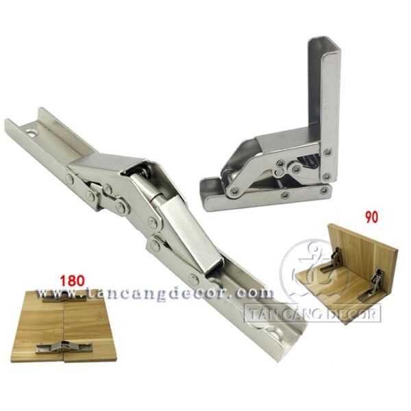 1 Cặp Bản Lề Bật Thẳng 90 sang 180 Độ Mil Hardware