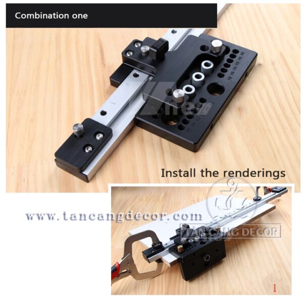 Bộ ray nối dài khoan ốc cam và chốt gỗ Wnew - Ảnh 8