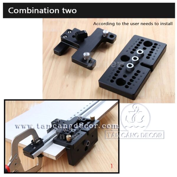 Bộ ray nối dài khoan ốc cam và chốt gỗ Wnew - Ảnh 11