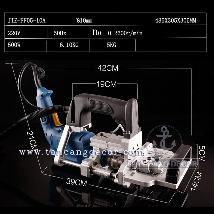 Máy Khoan Liên Kết, Chốt Gỗ Dùng Hơi DongCheng JIZ - FF05 - 10A - Ảnh 2