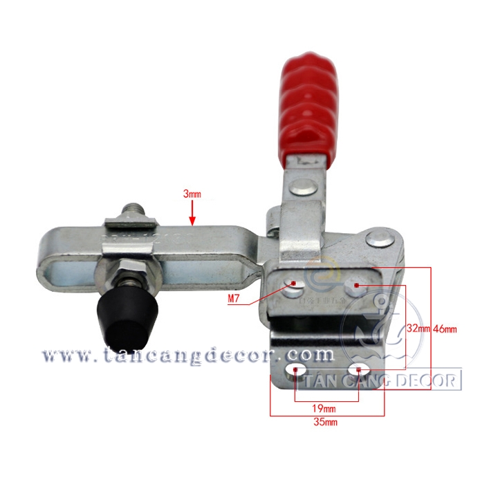 Sập mỏ cò dạng vuông góc loại 18cm - Ảnh 7