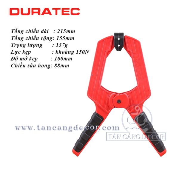 Alternative view of Kẹp Nhanh Chữ A DURATEC Độ Mở 10 Cm