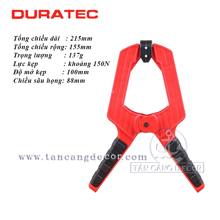 Kẹp Nhanh Chữ A DURATEC Độ Mở 10 Cm - Ảnh 2