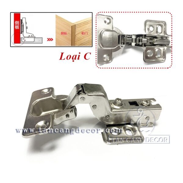 Bản lề giảm chấn Blumroo - Kiểu C