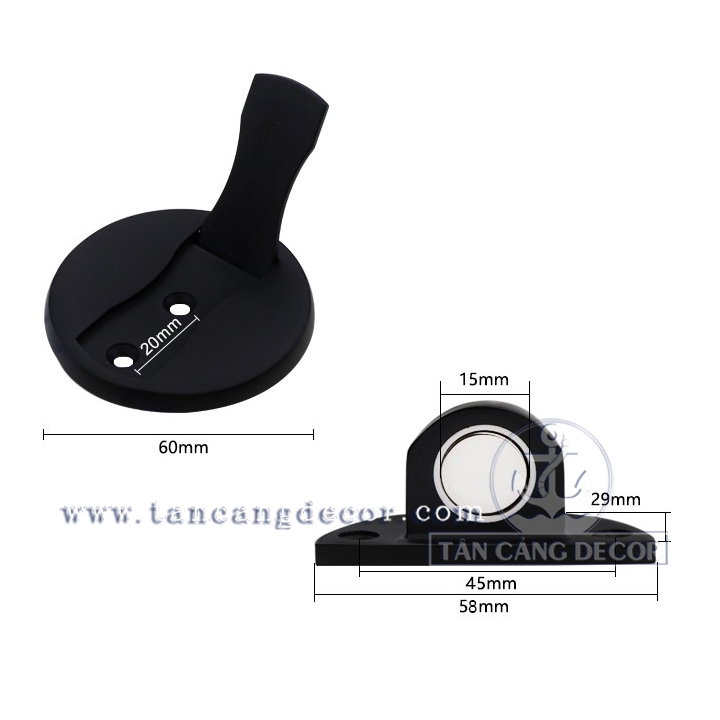 Chặn cửa cao cấp SUS 304 - Màu Đen - Ảnh 6