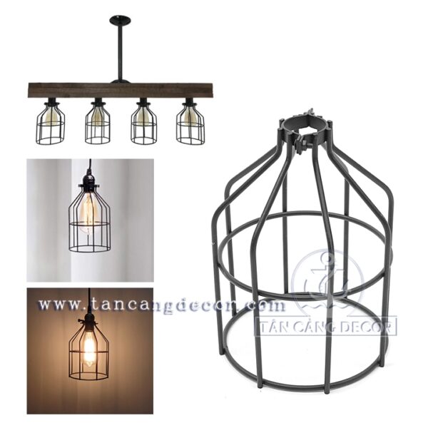Lồng đèn sắt Vintage E72 sơn tĩnh điện