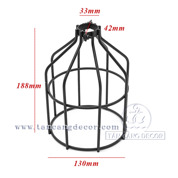 Lồng đèn sắt Vintage E72 sơn tĩnh điện - Ảnh 2