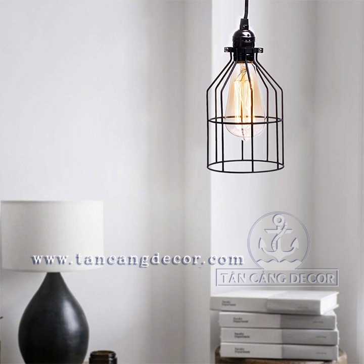 Lồng đèn sắt Vintage E72 sơn tĩnh điện - Ảnh 4