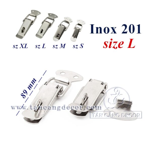 Khóa gài Inox 201 Size L 89mm