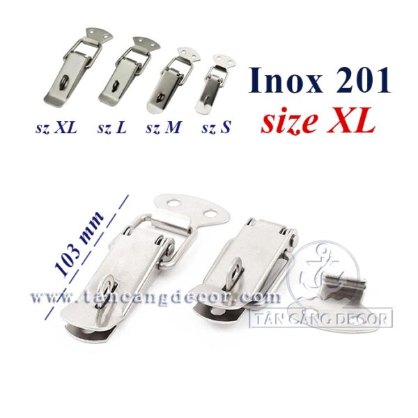 Khóa gài Inox 201 Size XL 103mm