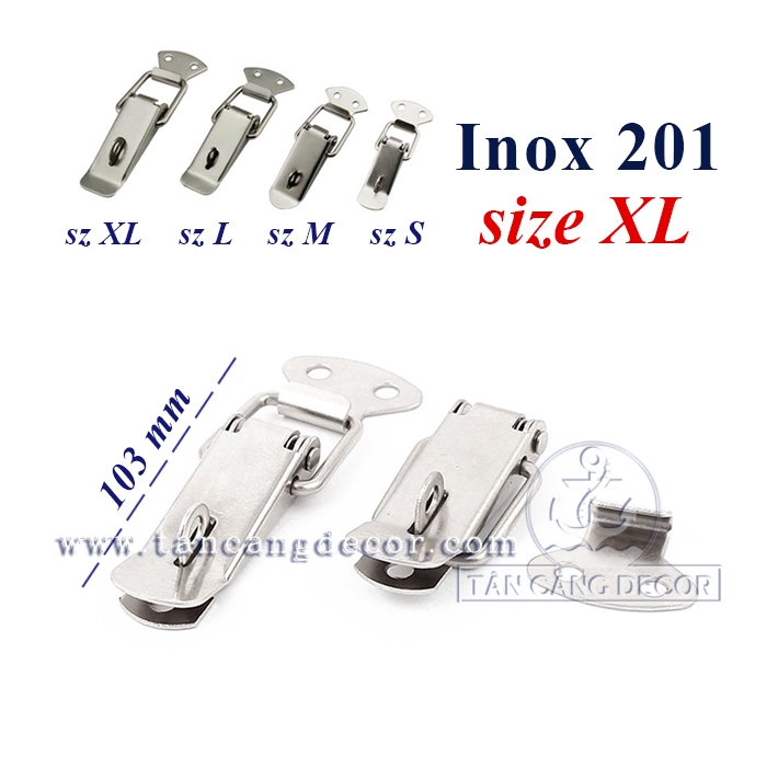 Khóa gài Inox 201 Size XL 103mm