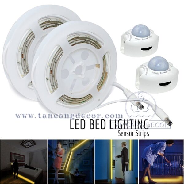 Đèn led đôi cảm biến nhiệt + hẹn giờ tự động