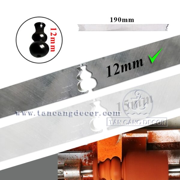 Dao tiện hạt hồ lô 12 mm