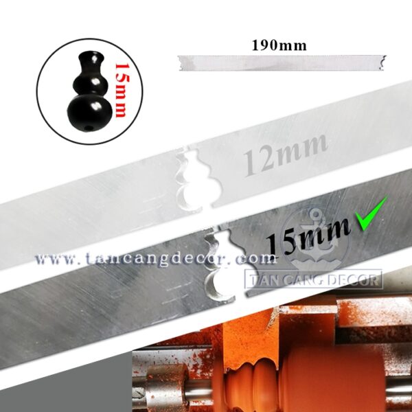 Dao tiện hạt hồ lô 15 mm