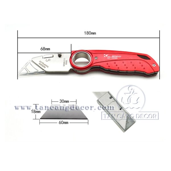 Alternative view of Dao rọc cáp K Master KMT 10465 kèm 10 lưỡi dao