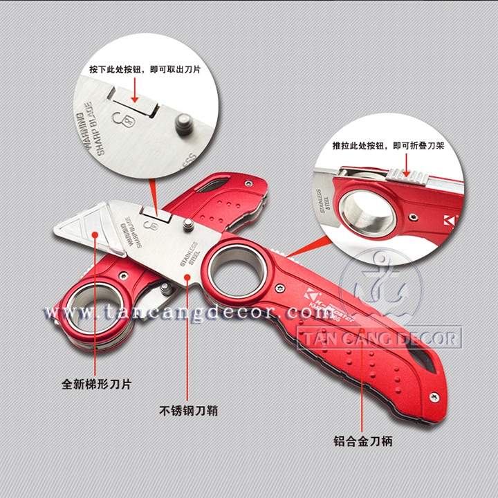 Dao rọc cáp K Master KMT 10465 kèm 10 lưỡi dao - Ảnh 6