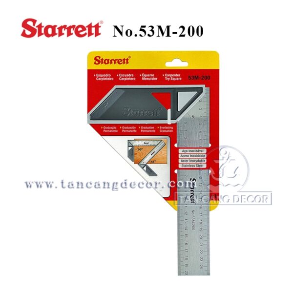 Thước Đo Vuông Cao Cấp Starrett 20 cm