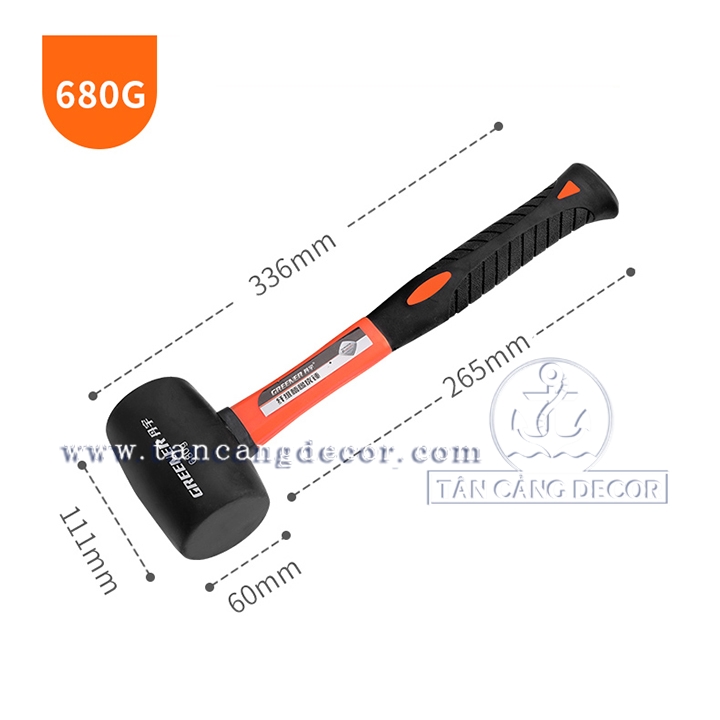 Búa Cao Su Greener 680Gr - Ảnh 2