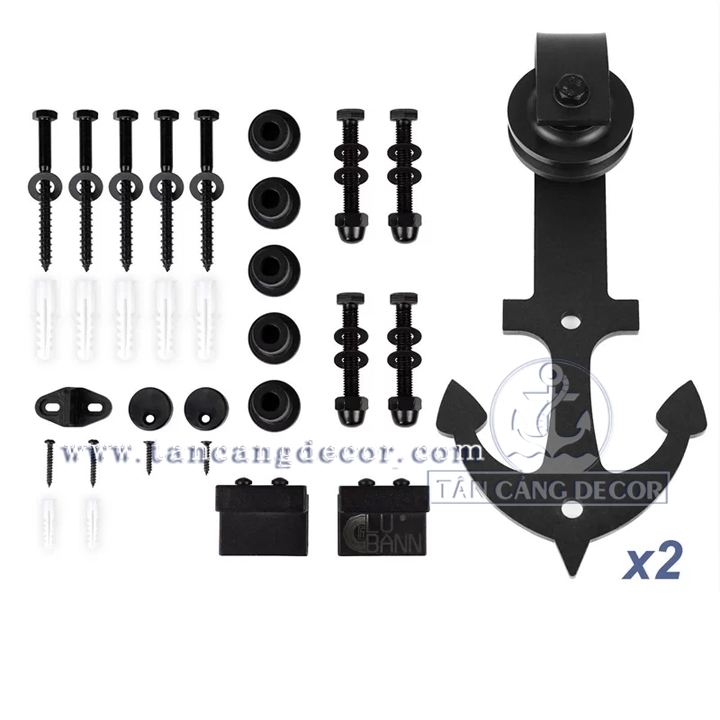 Phụ kiện Cửa Lùa Barn Door Hình Mỏ Neo - Ảnh 3