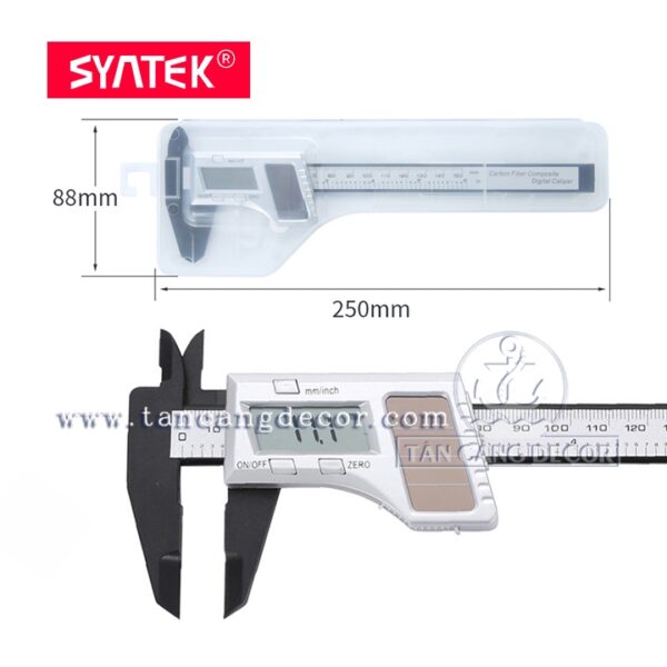 Thước kẹp điện tử năng lượng kép Syntek CR2016 150 mm