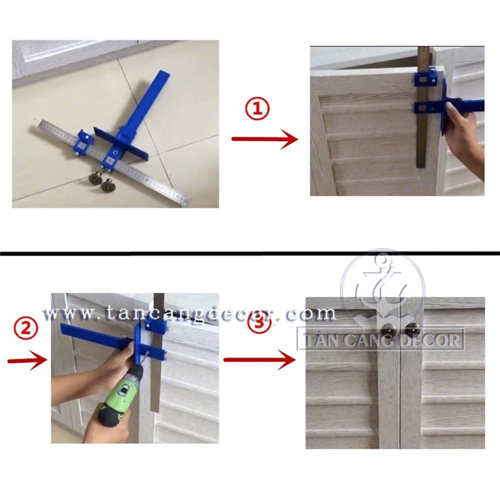 Bộ Cữ Định Vị Lắp Tay Nắm Nhựa Cứng - Thép - Ảnh 7