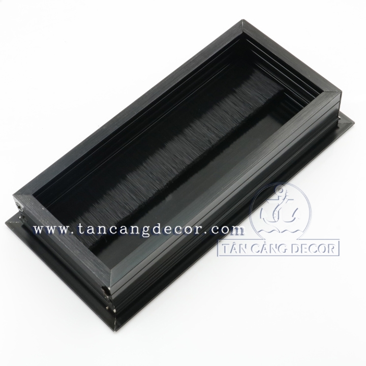 Bộ Nhôm Đi Dây Điện Mặt Bàn KT :16 x 8 cm Màu Đen - Ảnh 6