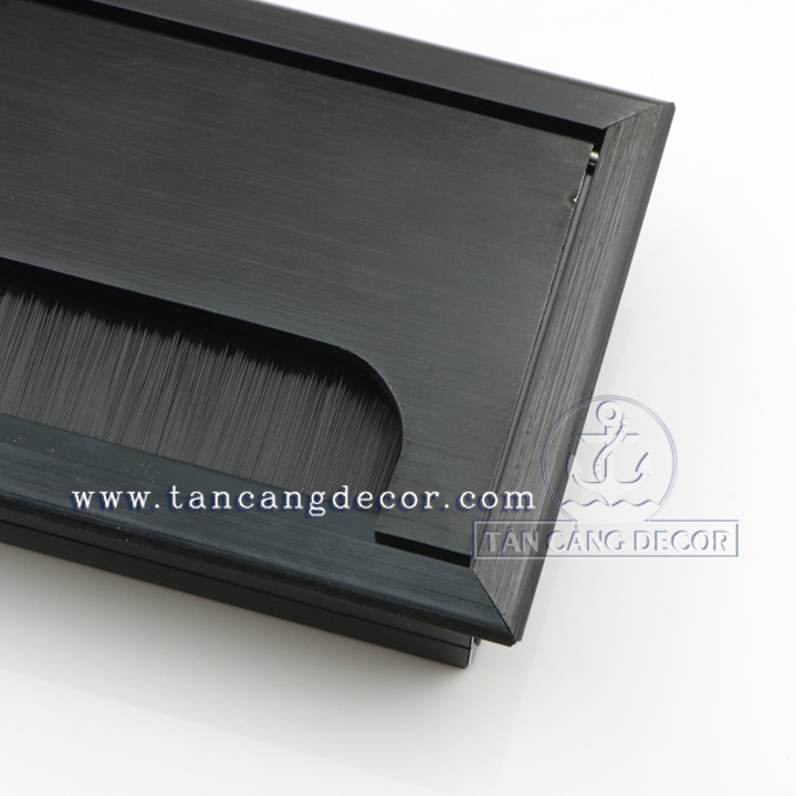 Bộ Nhôm Đi Dây Điện Mặt Bàn KT :16 x 8 cm Màu Đen - Ảnh 8