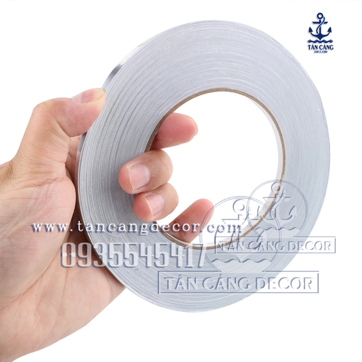 Chỉ Dán Viền Gạch Tường Trang Trí Bản 0.5 Cm Màu Bạc - Ảnh 2
