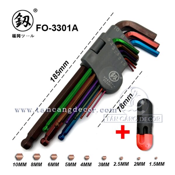 Bộ Lục Giác 9 Chi Tiết Fukuoka FO-3301A