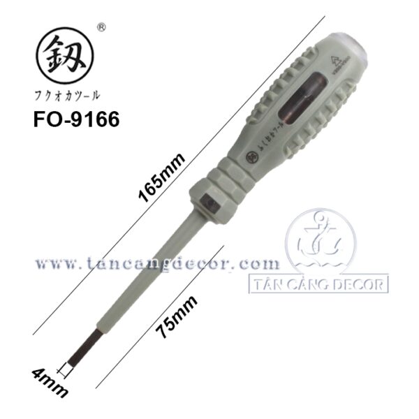 Bút Thử Điện Đầu Dẹp Fukuoka Chống Va Đập F0-9166