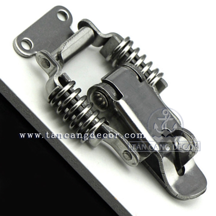 Khóa Gài Inox 304 Dạng Lò Xo Có Khóa Size S – KT :5.8 cm - Ảnh 2