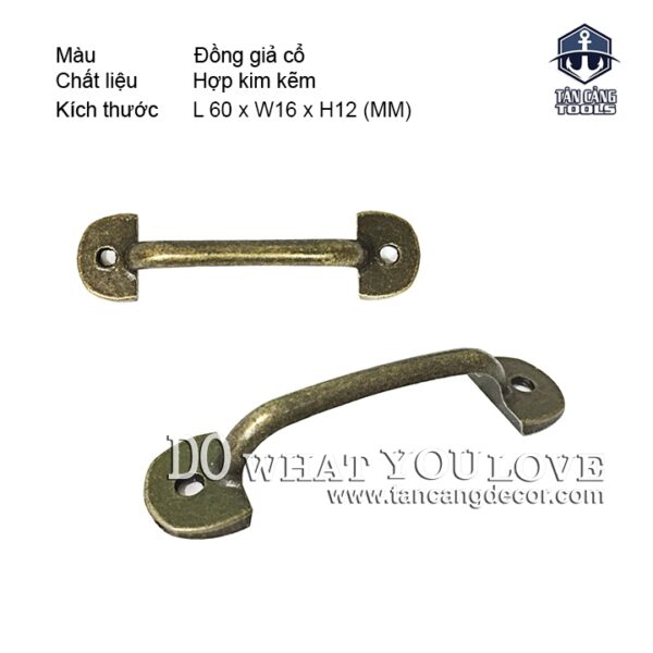 Tay Nắm 44 Bao Cấp Màu Đồng Sẫm - KT: 6cm