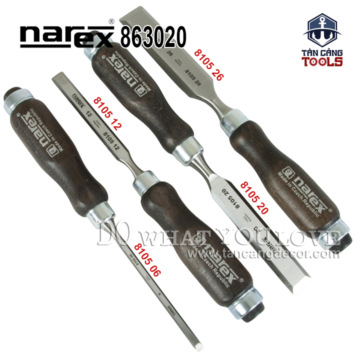 Bộ Đục 4 Chi Tiết Narex NRX-863020
