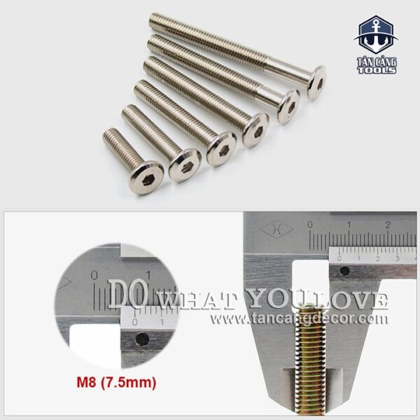 Alternative view of Bulong Lục Giác Chìm M8 x 70 mm - 25 Con