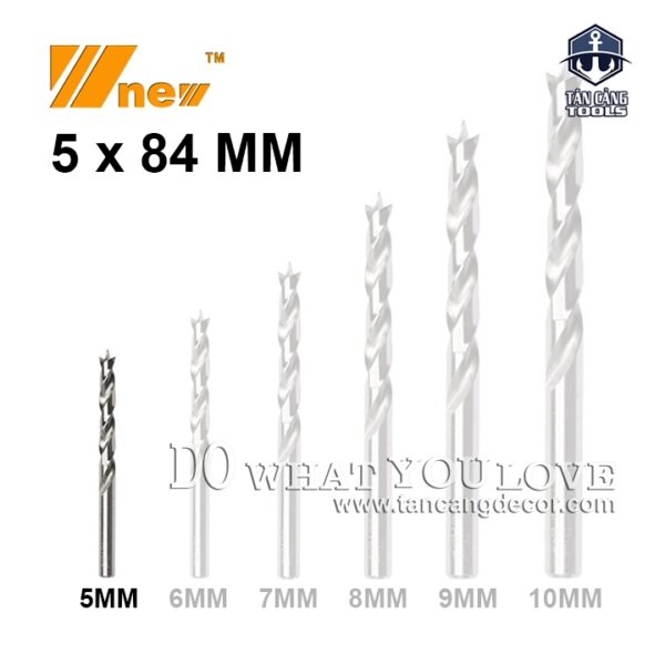 Mũi Khoan Gỗ Wnew 5 mm Chuôi Tròn - 1 Mũi