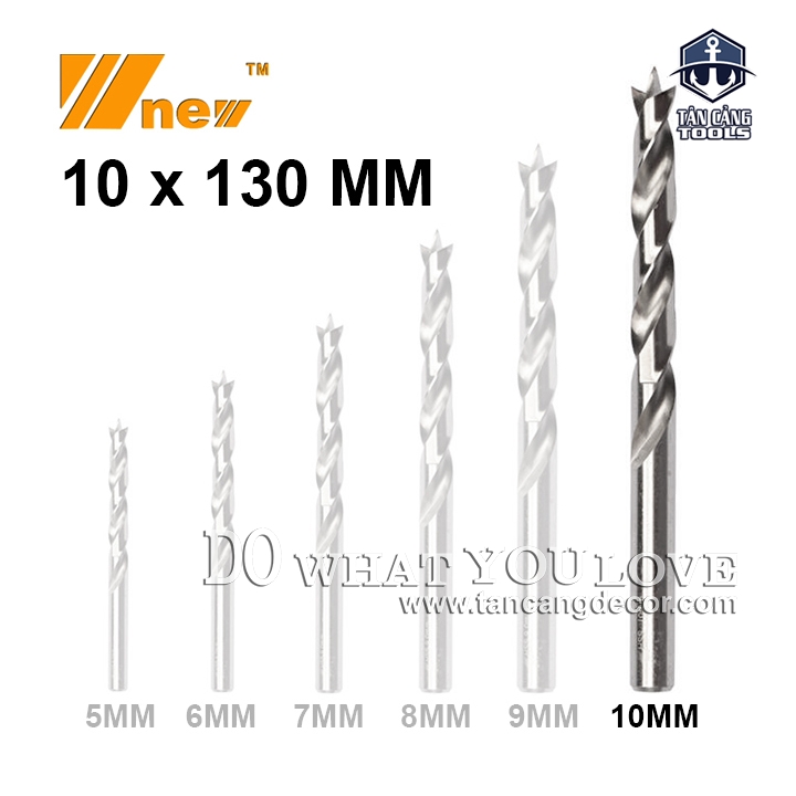 Mũi Khoan Gỗ Wnew 10 mm Chuôi Tròn - 1 Mũi