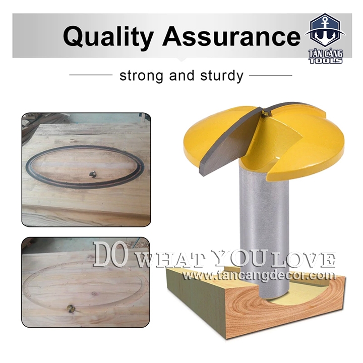 Mũi Router Đánh Pano Cung Tròn Bản 44 mm Cốt 12.7 mm - Ảnh 4