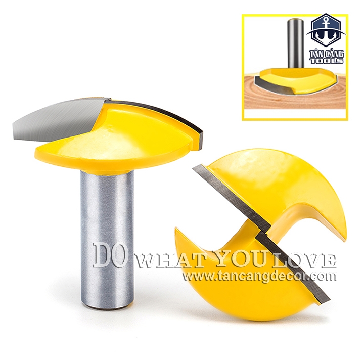 Mũi Router Đánh Pano Cung Tròn Bản 44 mm Cốt 12.7 mm - Ảnh 5