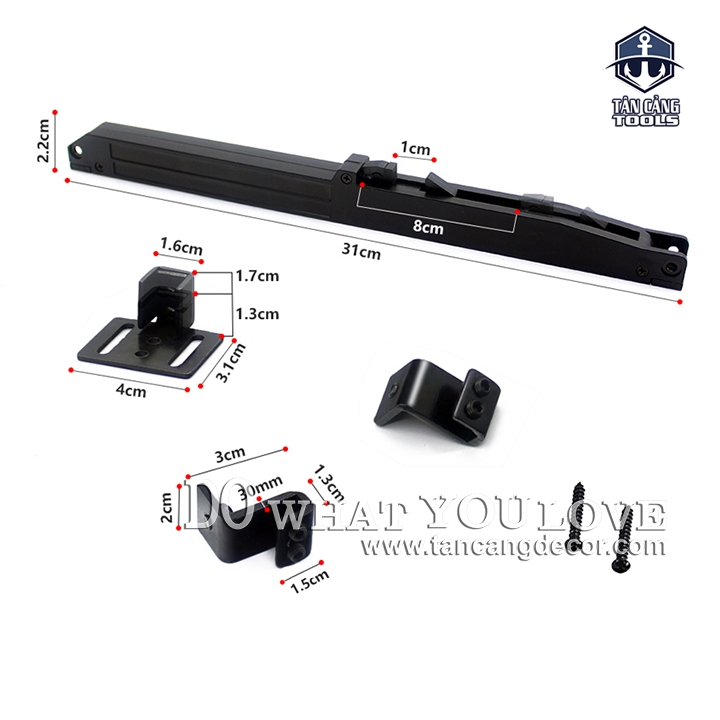 Bộ Phụ Kiện Giảm Chấn Cho Hệ Barn Door - Ảnh 7